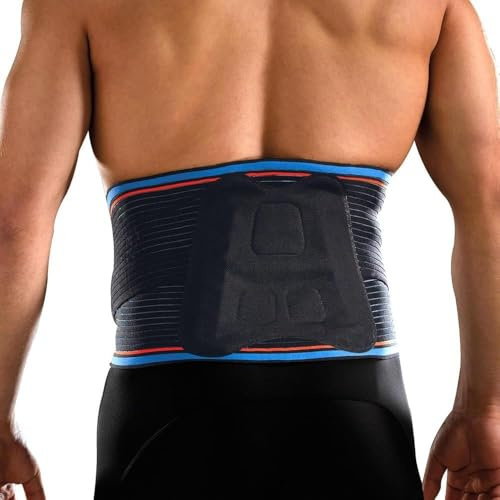 Thuasne Sport - Ceinture de Soutien Lombaire - Lombalgie, Entorse Discale/Lombaire, Mal de Dos - Baleines Dorsales et Abdominales - Indice de Maintien 4/5 - Dispositif Médical CE - M