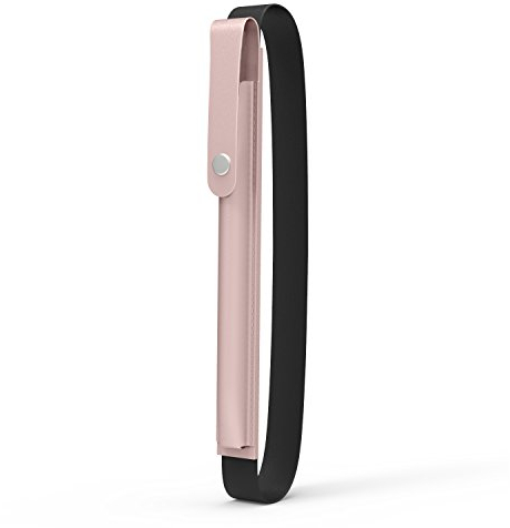 MoKo Pencil Holder for Apple Pencil Pro, Apple Pencil 1st/2nd Generation, Apple Pencil (USB-C), PU Leather iPad Pencil Sleeve Pouch with buckle & Elastic Band attach to iPad Case,Rose GOLD