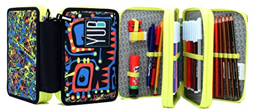 Seven Svalvolati Yub Black 3-Reißverschluss-Etui