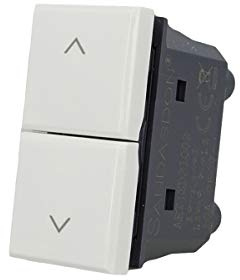 Botón de enclavamiento doble para bajar, compatible con Bticino Axolute (blanco)