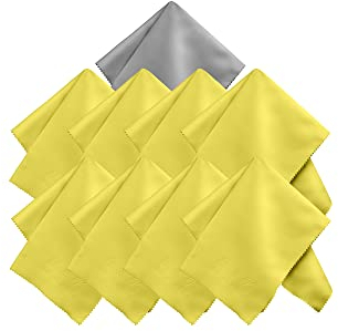 Panni in microfibra 20 x 20 cm nella confezione da Multipack - Pacchetto da 9 - Panni per la pulizia di occhiali extra morbidi e lavabili