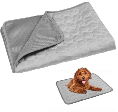 VILLCASE Sommer Haustier Kühlmatte 20X16 Zoll Selbstkühlendes Wärmeableitungspad Wasserdicht Kratzfest Leicht Zu Reinigen Für Hunde Und Katzen
