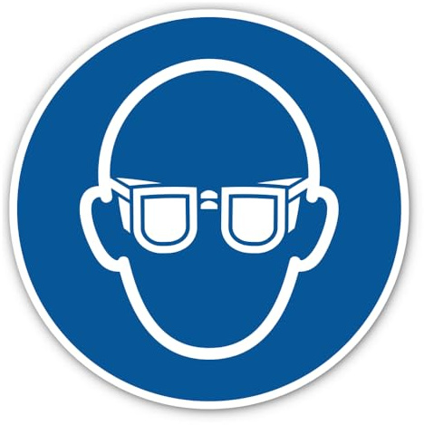 Augenschutz benutzen, Gebotszeichen: M004 - DIN EN ISO 7010 / ASR A1.3