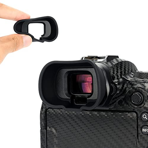 KIWIFOTOS Verlängerungsokular für den Sucher der Can. EOS R5 und R6 Mark II | Erweitertes Silikon-Design, strapazierfähiges ABS, schirmt Streulicht