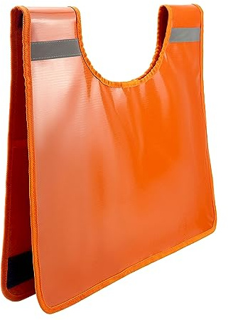 QWORK Winch Damper, Heavy Duty Safety Recovery Dampener Recovery Line Dampener Car Off-Road Winch Rope Dampener Blanket with Pocket, Orange, 1 Pack