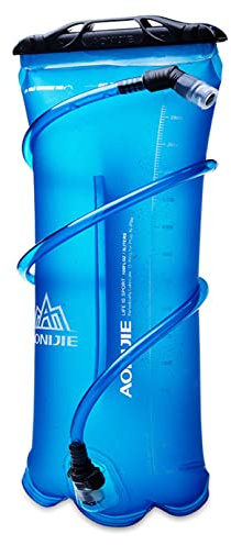 SANIQUEEN.G 1L/1.5L/2LWasserblase BPA Frei Trinkblase Wasserreservoir Wasserbehälter Hydration Bladder Wasserblase Trinkbeutel Wassertank mit Schlauch (3L/101oz-TPU)