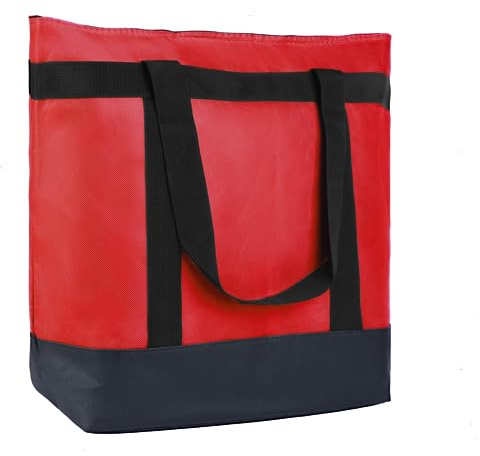 musbus Tote Bag Insulated Cooler Bag with HD Thermal Insulation - Premium, Collapsible Soft Cooler Makes a Perfect Insulated Grocery Bag, Food Delivery Bag, Travel Insulated Bag, or Beach