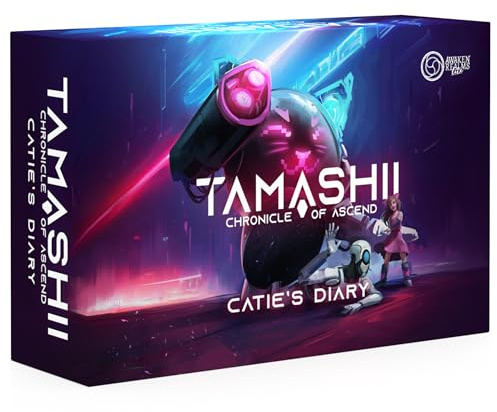 Awaken Realms Tamashii: Chronicles of Ascend Catie's Diary Miniatures - Tauchen Sie EIN in Caties skurrile Welt! Sci-Fi-Strategiespiel, ab 14 Jahren, 1-4 Spieler, 45-90 Minuten Spielzeit, hergestellt