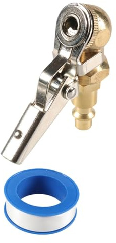 Okiyakusama Reifen-Luftfutter mit Clip, 1/4 Zoll NPT, tragbar, einfache Installation, Reifenfüller-Schlauchadapter, Reifenfutter für Kompressor-LKW