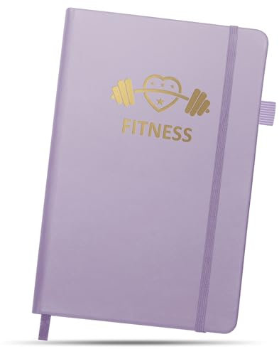 BIROYAL Trainingstagebuch Deutsch für Frauen mit 186 Workout für dein Krafttraining - Lila Undatierte Trainingsbuch - A5 Fitness Journal for Women - Abnehmtagebuch - Workout Planer für Gewichtsverlust