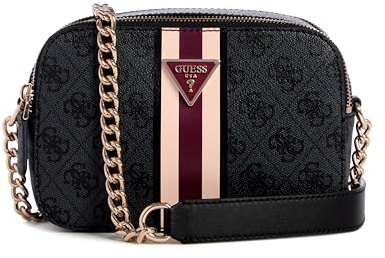 GUESS Damen Noelle Kamera Klappe, Crossbody-Tasche, Kohle-Logo