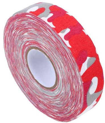 Toddmomy 2rollen Hockeytape Rutschfester Hockey-Racket-kleber Strapazierfähiges Sportzubehör Rot-Camouflage Für Schläger Schlittschuhe Und Schutzausrüstung Wasserfest Und Langlebig
