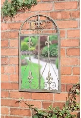 New Beautiful & Graceful Rustic Look Vintage Garden Mirror Ornament Is Simple To Hang, And Easy To Maintain Garden Outdoor Decor