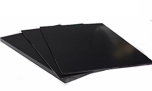 KOINEN Fiberglasplatte, Epoxidharzplatte, 1 Stück Schwarze Fr4-Glasfaser-Vorlagenplatte, 3240-Epoxidharz, G10-Fiberglasplatte, abnehmbare Plattform for 3D-Drucker/250 x 250 mm/5 mm(250 * 250mm,1.5Mm)