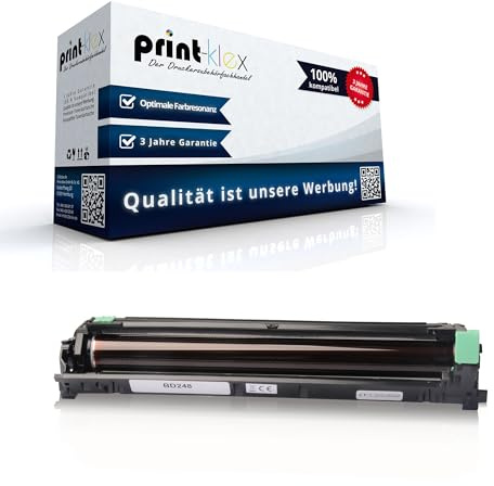 Print-Klex Trommeleinheit kompatibel für Brother MFC-L 3760 CDW MFC-L 8300 Series MFC-L 8340 CDW MFC-L 8390 CDW DR 248C DR248 DR-248CL C DR248CL C Blau Color - Office Line Serie
