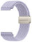 Wanme Bracelet Compatible pour Garmin Vivoactive 5/Forerunner 55/Forerunner 245/254 Music/Forerunner 645/645 Music Femme Homme, 20mm Bracelet de Magnétique Elastique pour (Brouillard Violet, 20mm)