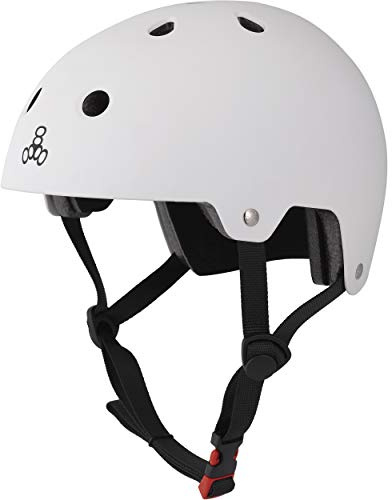 Triple 8 3017 Unisex Brainsaver EPS gummihjälm, vit (vit), S/M