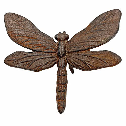 Ascalon Cast Iron Dragonfly Ornament for Home, Garden and Ponds