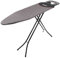 Russell Hobbs LA043153BLK Folding Ironing Board - XL Iron Rest, Compact Vertical Storage, Adjustable Height, 122 x 38cm, Anti-Slip Feet, Lightweight, Collapsible Ironing Table, Geometric Pattern