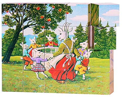 Goki 57877 - Würfelpuzzle - Märchen