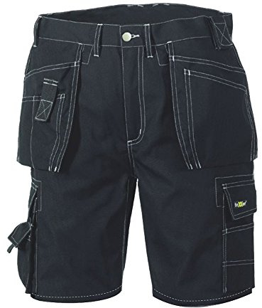 teXXor Canvas Shorts Bermuda, kurze Arbeits / Berufshose, Größe 50, schwarz, 4341