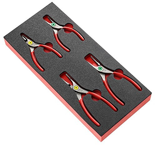 FACOM Modul mit 4 Seegeringzangen, Schaumstoffeinlage, 1 Stück, MODM.PCSN