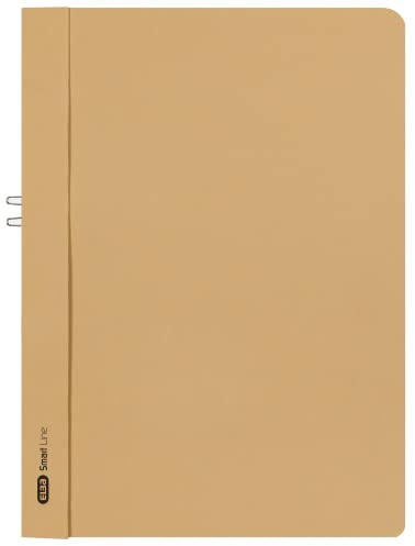 ELBA 400001022 klämmapp Smart Line 50-pack A4 utan framlock av 250 g/m² låda chamois