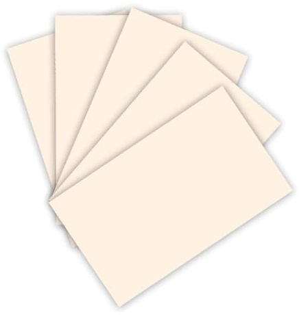 Folia 6343 - Papier de Couleur 130 g/m² - Papier à Dessin Ton Beige Clair - Format A3-50 Feuilles - pour de Nombreux travaux manuels