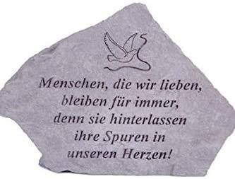 Vidroflor Gedenkstein Menschen, die wir lieben... aus Steinguss