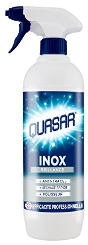 Quasar - Detergente in acciaio inox, 650 ml, lotto di 4