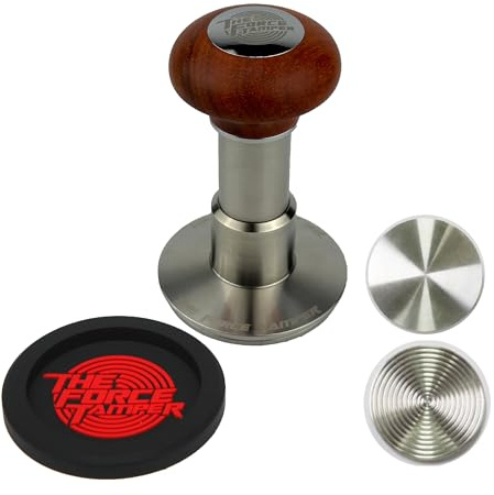 The Force Tamper – Tamper de café de impacto automático – Presión de const ajustable y juego de extensión de autolevelación
