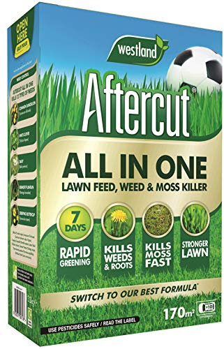 Aftercut 20400473 All In One Lawn Feed, Weed and Moss Killer, 170 m2, 5.25 kg