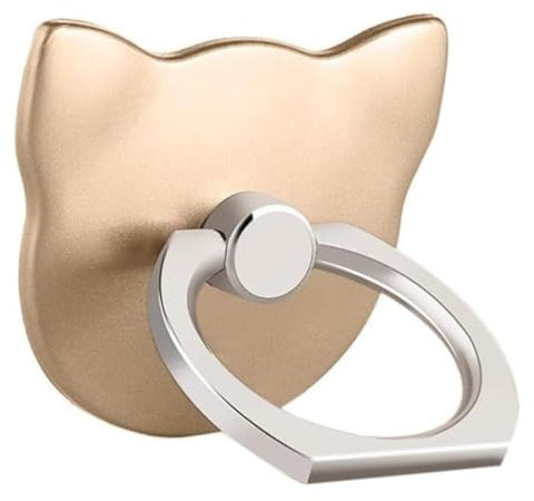 MuStone Soporte para Anillo de Dedo para teléfono Celular, Soporte Universal para teléfono, Soporte de Montaje para iPhone XS X 8 7 6 6S 5 5C 5S, Samsung Galaxy S9 S8 S7Edge S7 S6 Nota 8 5 (Oro)