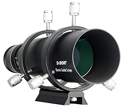 Svbony SV106 Guidescope, 60mm FMC Sucherfernrohr mit 240mm Brennweite Helical Fokussiergerät, Teleskop Sucher Zubehör für Teleskop Astrokamera Autoguide Astrofotografie