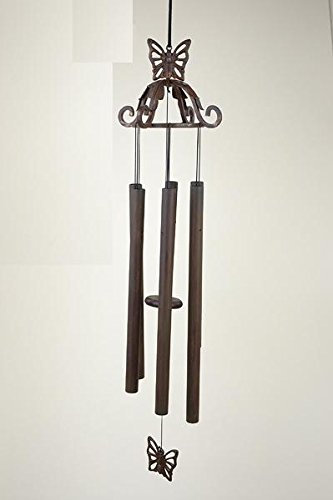 H. Packmor GmbH Bronzeskulptur Windspiel mit Schmetterlingen
