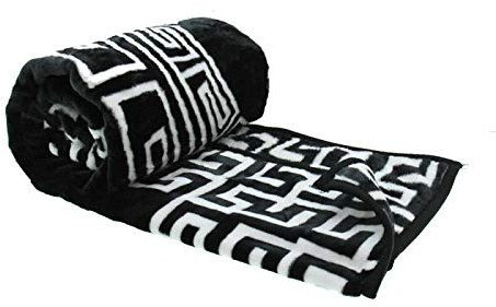HAFIX Kuscheldecke – extra Weiche & Flauschige knitterfeste Flanell-Fleece Decke 'Labyrinth' - Wolldecke Überwurfdecke 200x240cm für wohlige Wärme & gemütliche Atmosphäre auf dem Sofa und im Bett.