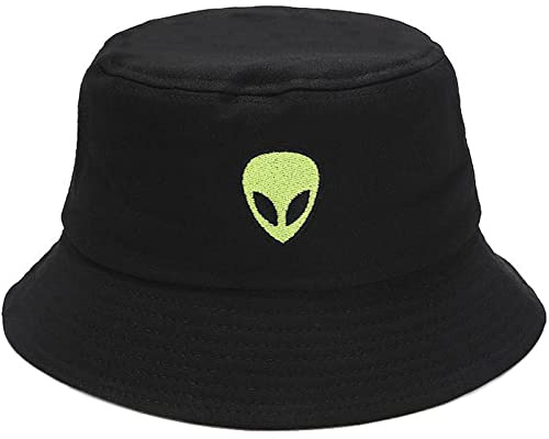 XYIYI Mode Embroidered Fischerhüte Baumwolle Strand Sonnenhut Fischerkappe für Damen Jugendliche