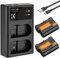 K&F Cconcept EN-EL15 Kameraakkus, 2er Pack 2100mAh Batterie Ladegerät Ladeset für Nikon D7000 / D7100 / D7200 / D7500 / D850 / D810 / D810A / D800 / D800E / D750 / D610 / D600 / D500 / V1