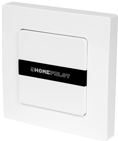 HOMEPILOT - Pulsante Smart a parete 1 gruppo | Controllo facile di dispositivi Smart Home. Interruttore per luce, riscaldamento o tapparelle. 1 pulsante, fino a 16 dispositivi.