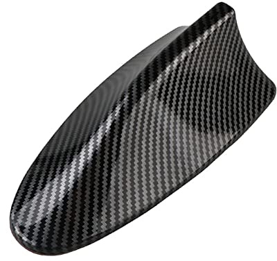 Auto Haifisch Flossen Antenne,Asudaro Auto Antenne Haifischflosse Abdeckung Auto Carbon Shark Antenne Universal Auto Haifischflosse Antenn Dummy Antenne Für Auto,LKW,SUV,Van,Dekoration Schwarz B