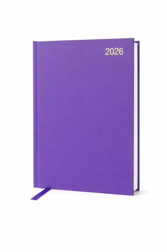 Top Sale Jahreskalender 2024 Tag pro Seite/Wochenansicht, A4/A5, mit festem Einband (Wochenansicht, violett)