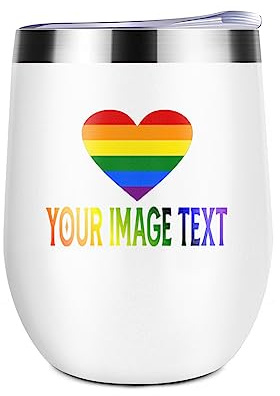 Miujonvy Voyage Wine Tumbler Logo personnalisé Texte ici Double paroi vide Acier inoxydable Voyage Tumbler pour WineWhite
