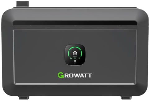 HANTECH Speicher 2000 Wh für Balkonkraftwerk & Solaranlage Growatt NOAH 2000 Plug&Play System bis 8192 Wh erweiterbar