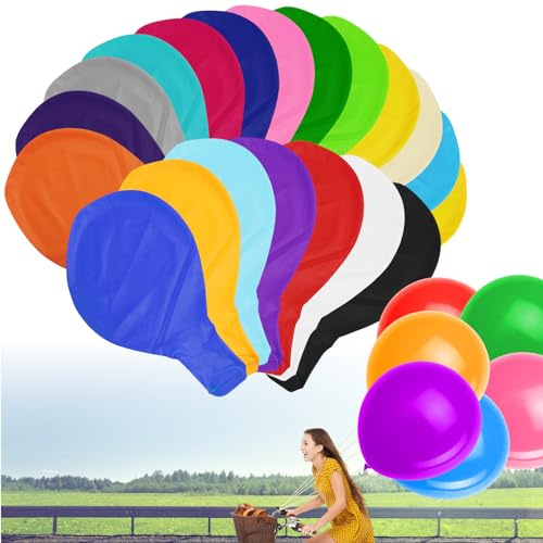 HOMURY 20 st stora flerfärgade ballonger XXL/36 tum, jätteballonger med maximal diameter 90 cm, stora ballonger, jätteballonger för bröllop, födelsedagsfester (slumpmässig färg)