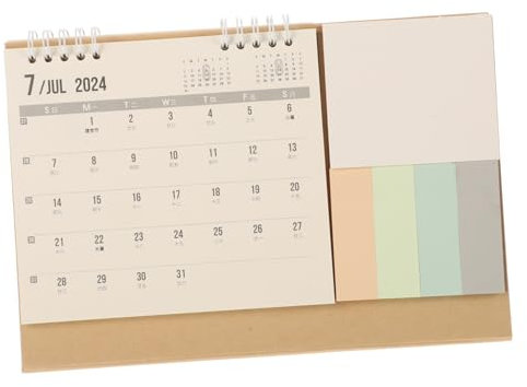 LALAFINA Tischkalender Mit Notizblöcken Praktischer Countdown-kalender Im Minimalistischen Design Für Büro Und Zuhause Zum Organisieren Von Terminen Und Erinnerungen