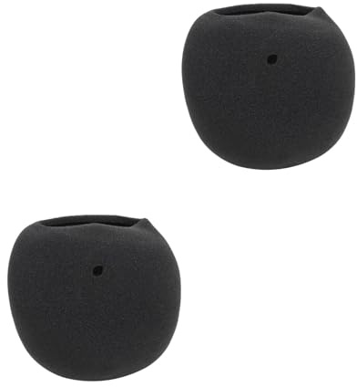 WHAMVOX 2pcs Sponge Microphone Protector Windscreen Compatible with Snowball for Recording and Karaoke Mic Cover