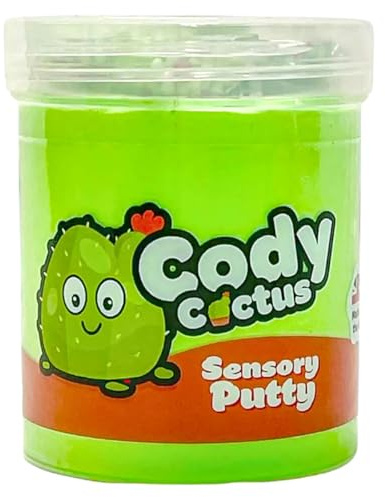 Putty Pals Collection - Cody Cactus - Slime Party Sensory Putty Creative Activity -Educational Stress Relief Toys for Girls Boys Kids- Best Toys Gifts