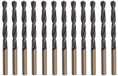 Misuyue 12 Stücke Metallbohrer, 4mm HSS Stahlbohrer Set, Professional Spiralbohrer Eisenbohrer für Metall, Aluminium, Hartplastik, Edelstahl, Holzbohrer | Professioneller Bohrer für Kupfer, Eisen, Edelstahl, Aluminiumlegierung, Holz