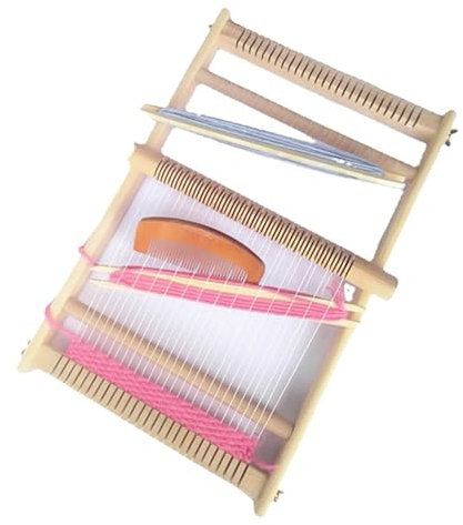 XPJYUA Webrahmen DIY Griff Werkzeuge Holz Webstuhl Rahmen Stricken Kit Puzzle for Mädchen Pompom Socke Hut Schal Schals Maker