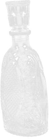Decantador de Vino de Cristal 800ml, Botella Lisa y Elegante